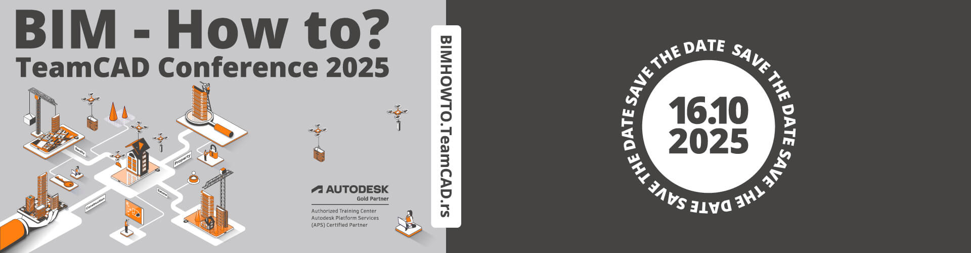 Save the Date banner for the BIM How to? Conference 2025
